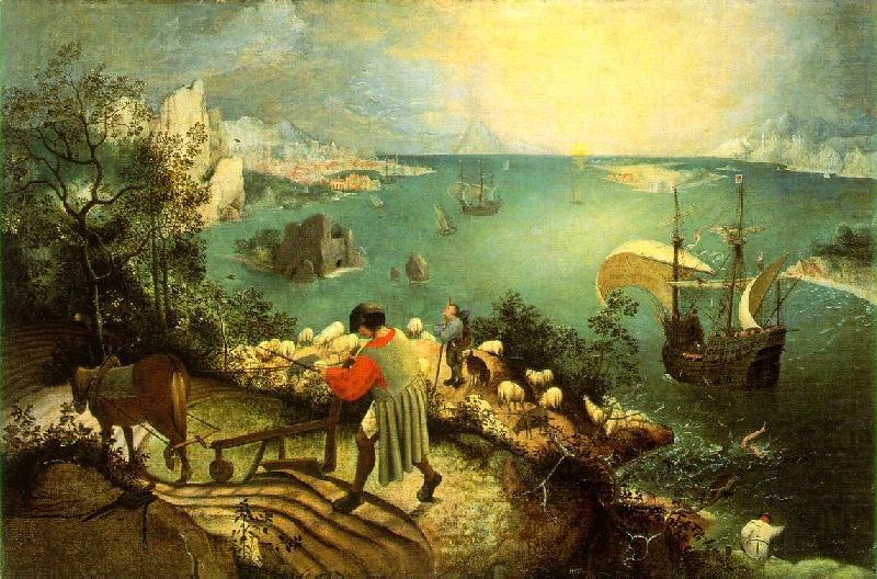 Landscape with the Fall of Icarus g, BRUEGEL, Pieter the Elder